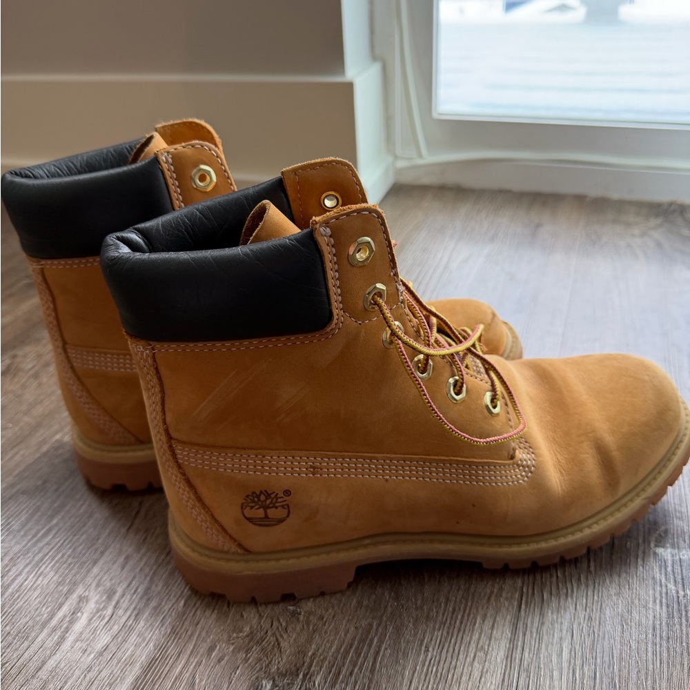 Timberland Classic Wheat Boots with Black Collar